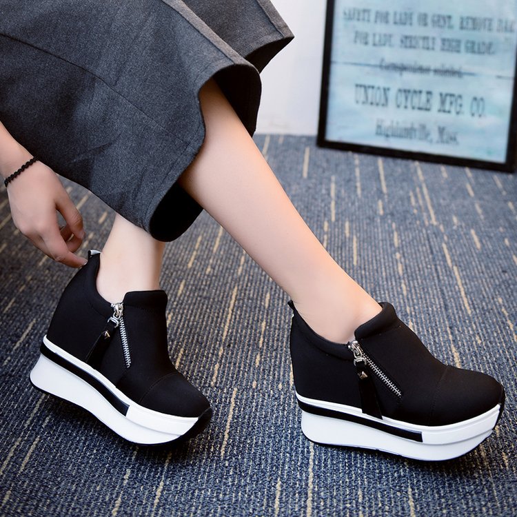 Women's Canvas Platform Shoes – Slip-On
