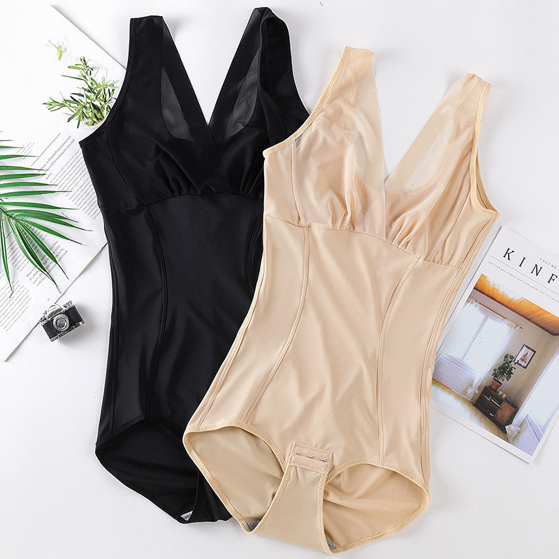 Ultra-Thin Ice Silk Shapewear Bodysuit – Seamless Slim Fit
