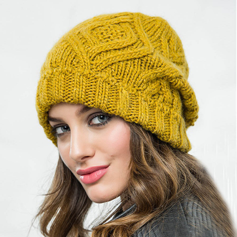 Diamond Square Wool Hat