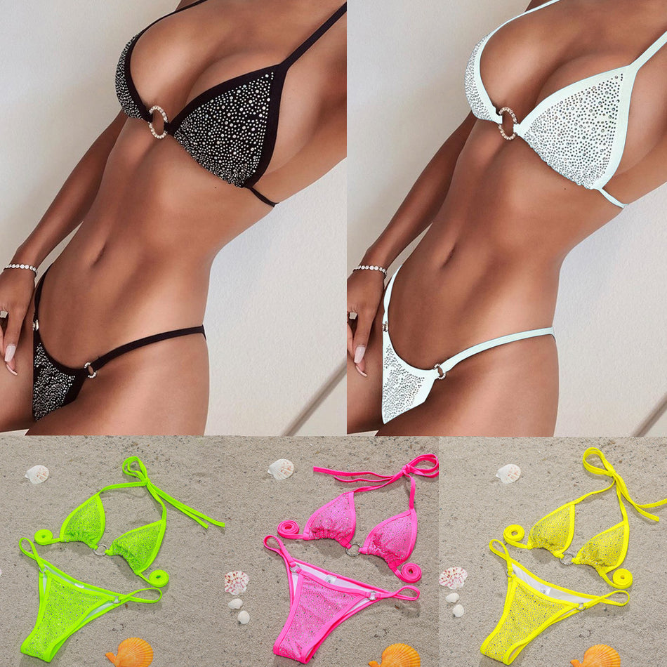 Studded Sexy Bikini – Cross-Border Split Swimsuit
