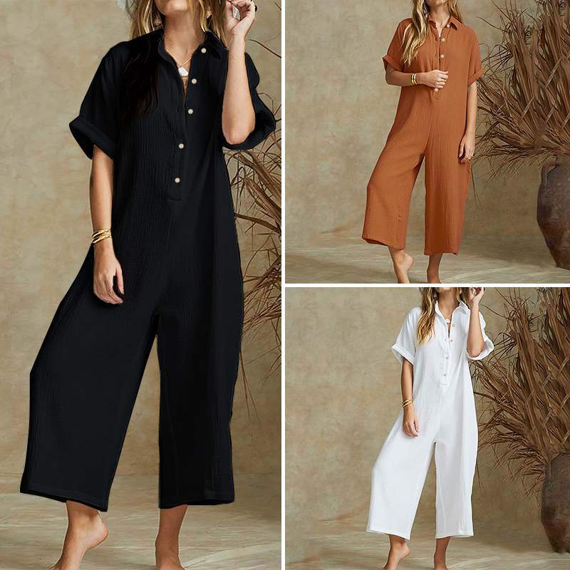 2023 Summer Wide Leg Casual Women’s Jumpsuit