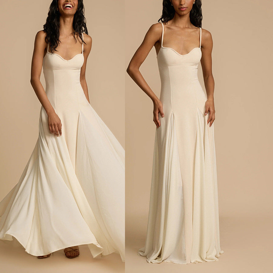2026 Summer Zipper Sling Dress - INS Casual Vacation Wear