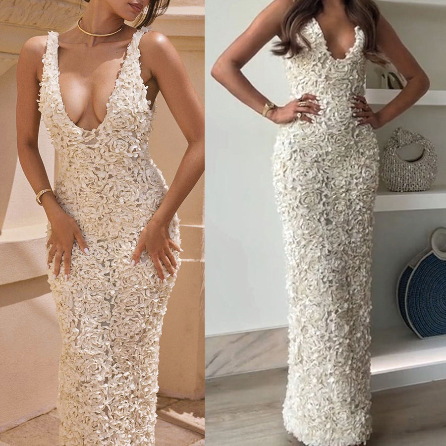 2026 Strap Split Summer Dress - INS Leisure Loose Vacation Style