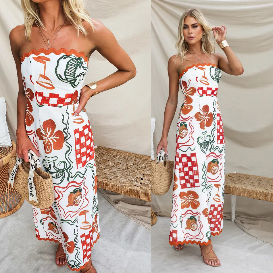 Chest-Wrapped Pleated Casual Dress - Breezy 2026 Summer Wear