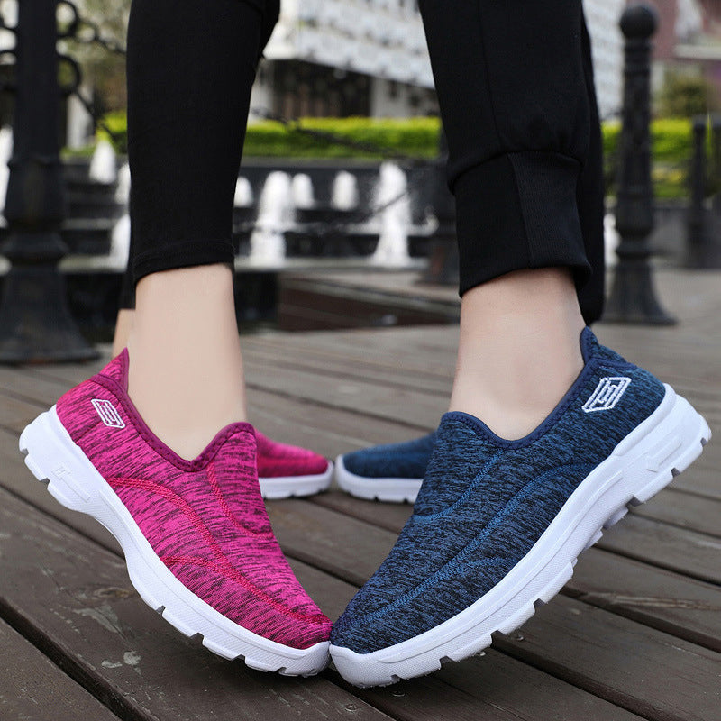 2026 Spring Men's "Second-Skin" Walking Shoes – Breathable Soft-Sole Cross-Border Sneakers