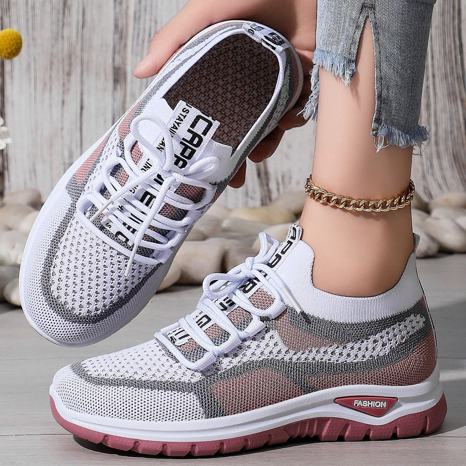 2026 Spring Women's "Aero-Knit" Sneakers – Versatile Mesh Running Shoes & Soft-Sole Comfort