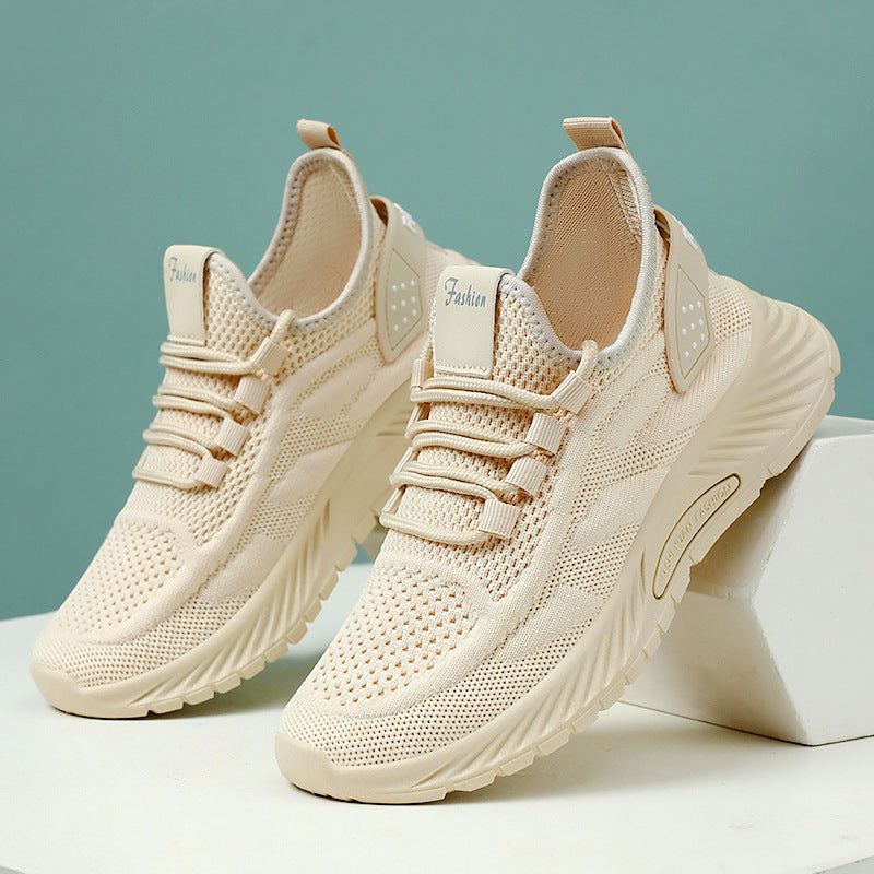 2026 Spring Women's "Aero-Luxe" Fly-Knit Sneakers – Wholesale & Dropshipping Trendy Sports Shoes