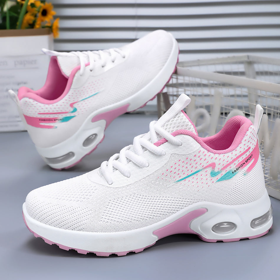 2026 Spring/Autumn Air-Cushion Fly-Knit Casual Sports Shoes for Women