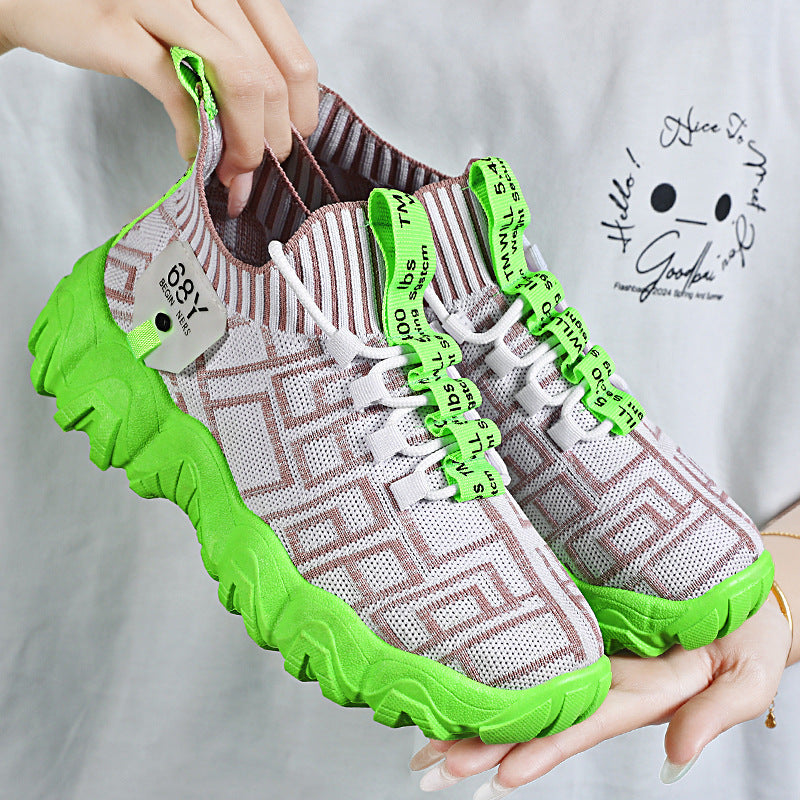 2026 Spring New Model: Cross-Border Breathable Mesh Slip-On "Lazy" Sock Shoes
