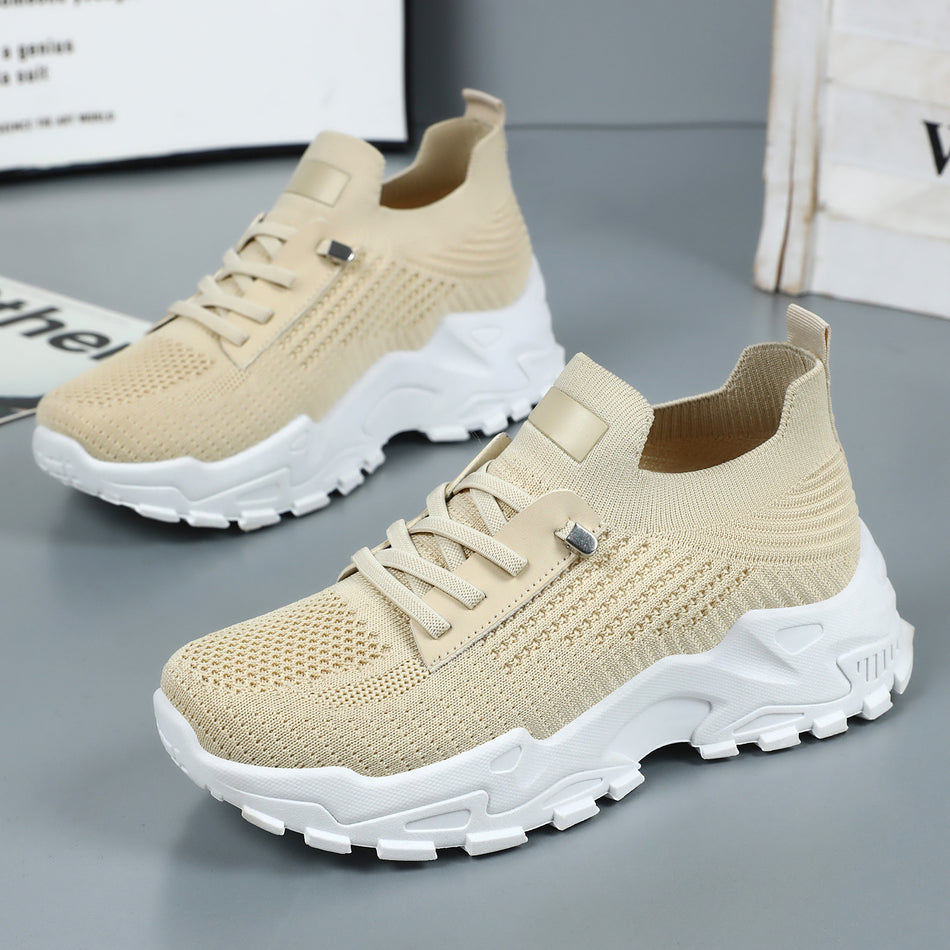 2026 Spring Collection: Versatile Thick-Sole Mesh Sneakers | Large-Size Cross-Border Favorites