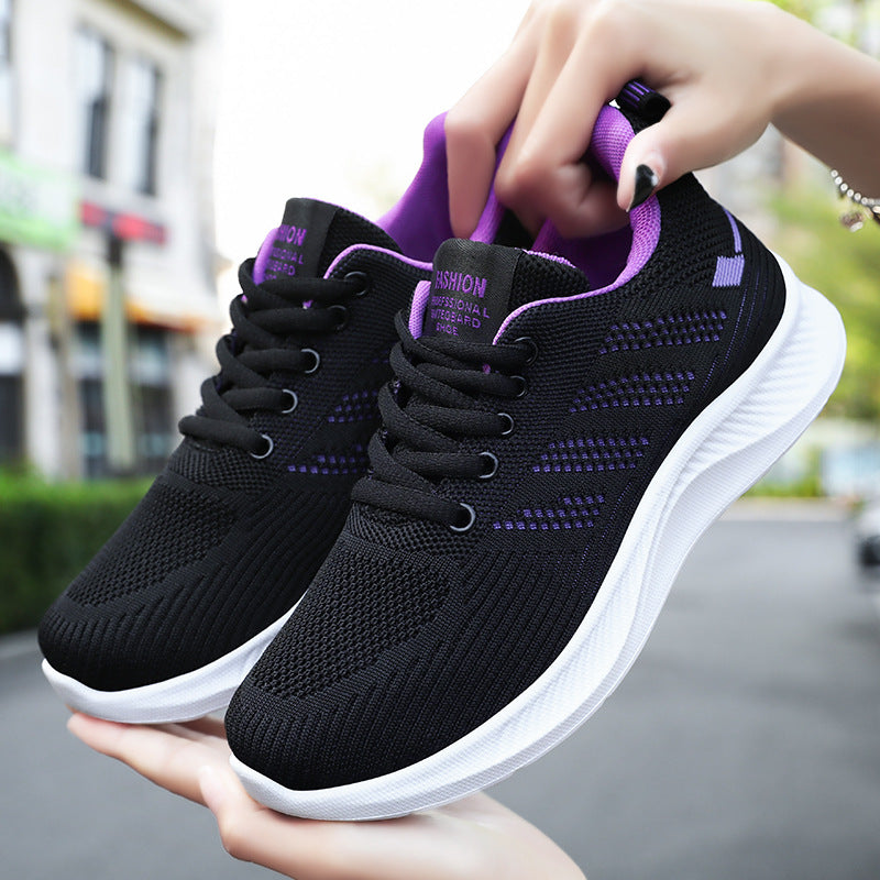 2026 Spring Exclusive: OEM Customized Fly-Woven "Slender Sneaks" | Professional Soft-Sole Walking Shoes