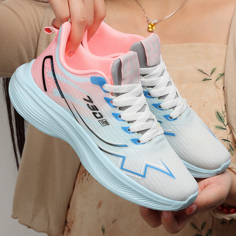 2026 Spring New Edition: Korean-Style Marathon Running Shoes | Wholesale Mesh Sports Sneakers
