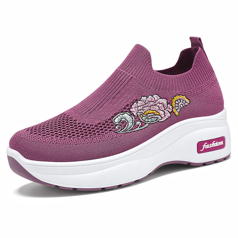 2026 Spring Exclusive: Customized Lightweight Platform Fly-Knit Sock Sneakers