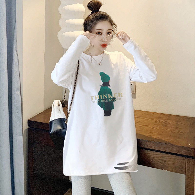 White Cotton Fleece Women Base Shirt Winter 2026