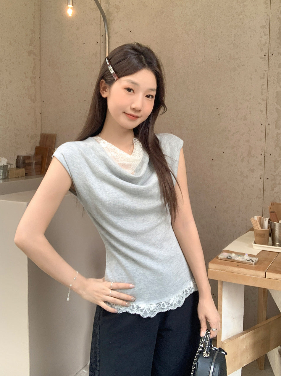 Women’s Striped Contrast Embroidered Summer T-Shirt