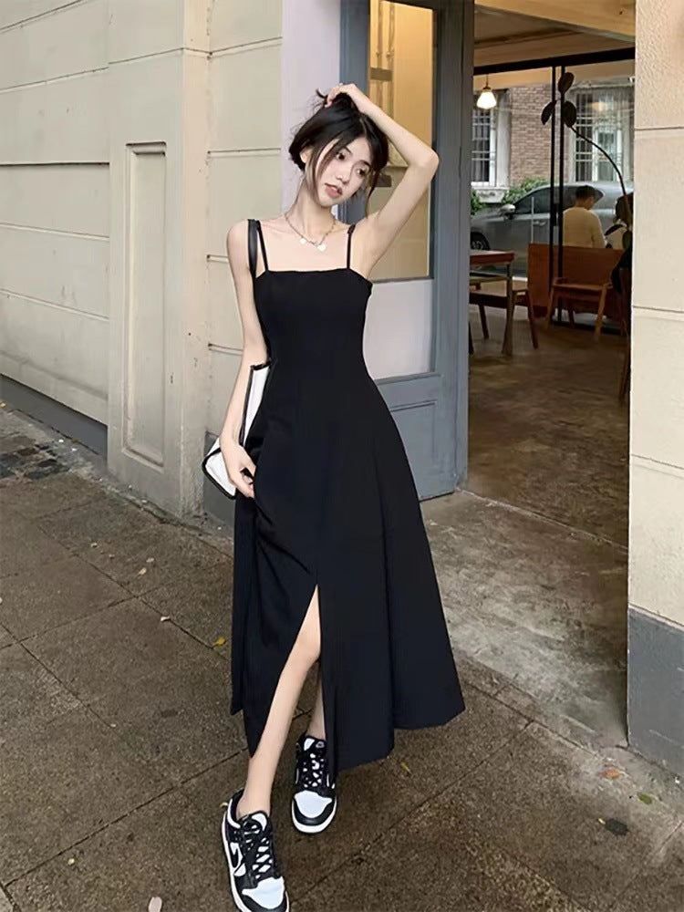 Hepburn Black Slip Dress Elegant Summer Women 2026