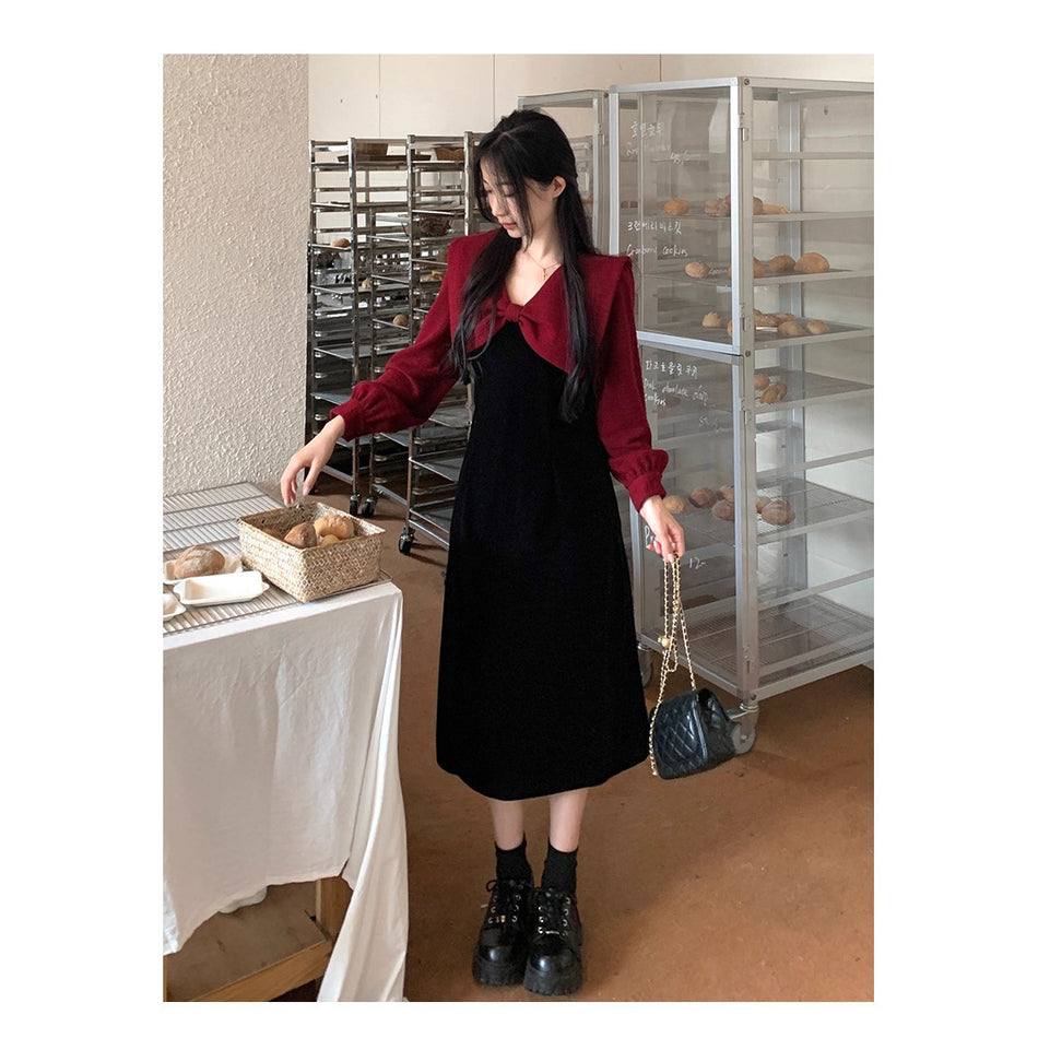 Hepburn High Waist Slim Long Dress Plus Size Women