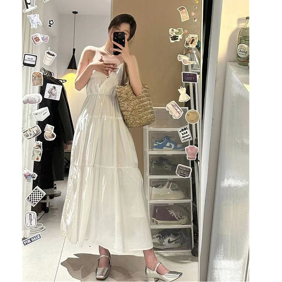 White French Fairy Slip Skirt Dress Women Summer 2025
