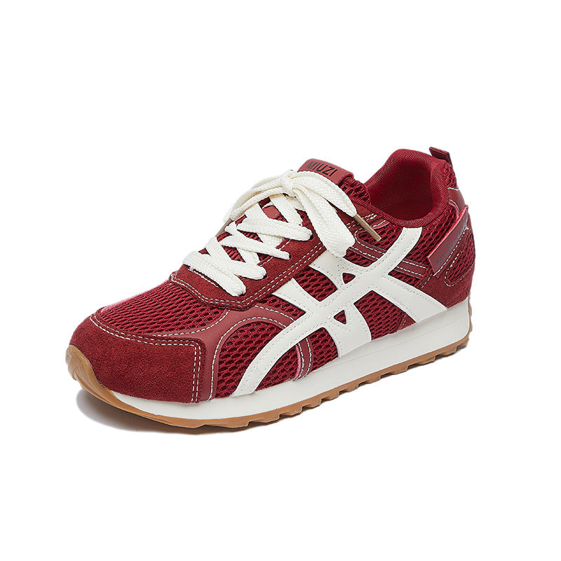 Korean Running Sneakers Women 2026 Thick Sole