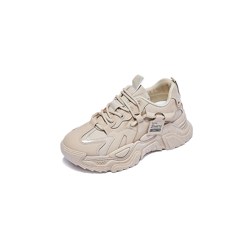 Korean Dad Shoes Women 2026 Thick Sole Sneakers