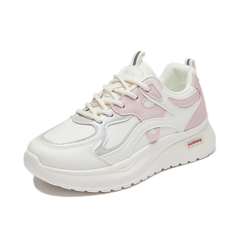 Korean Chunky Sneakers Women 2026 Platform Shoes