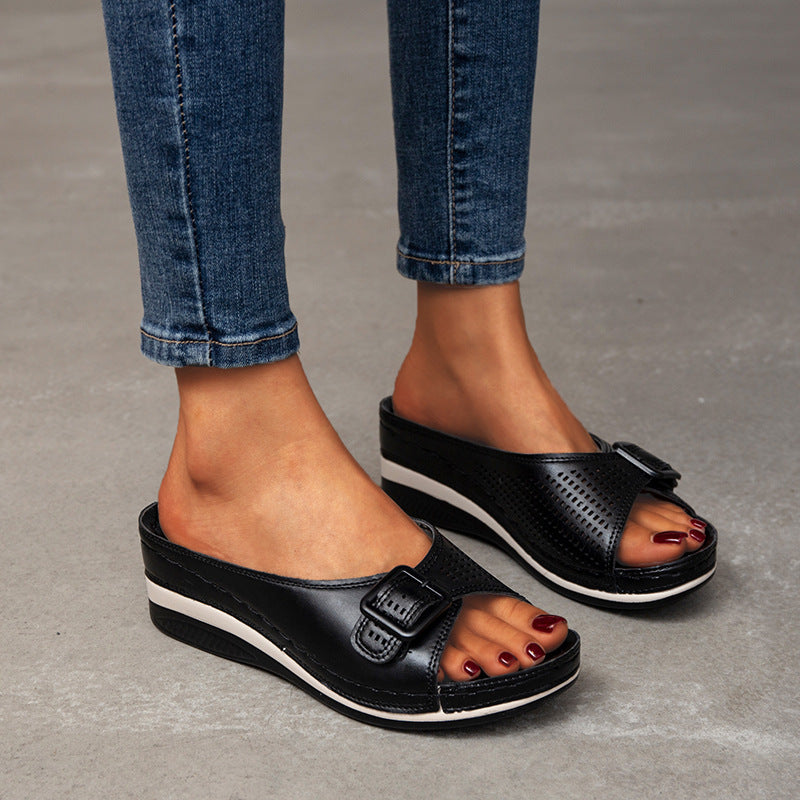 Women’s Platform Wedge Slippers Casual Summer Sandals
