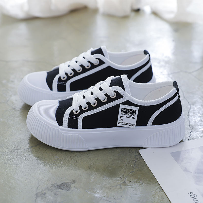 Women’s Thick Sole Biscuit Shoes Korean Style Casual Sneakers