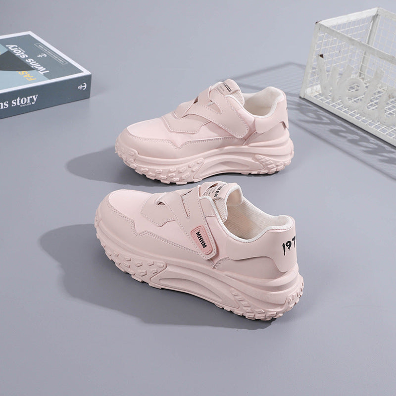 Women’s Velcro Soft Sole Casual Leather Sneakers