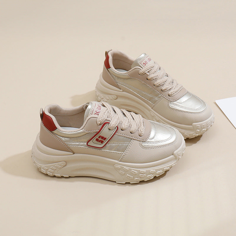 Women’s Korean Style Dad Sneakers Thick Sole Casual Shoes