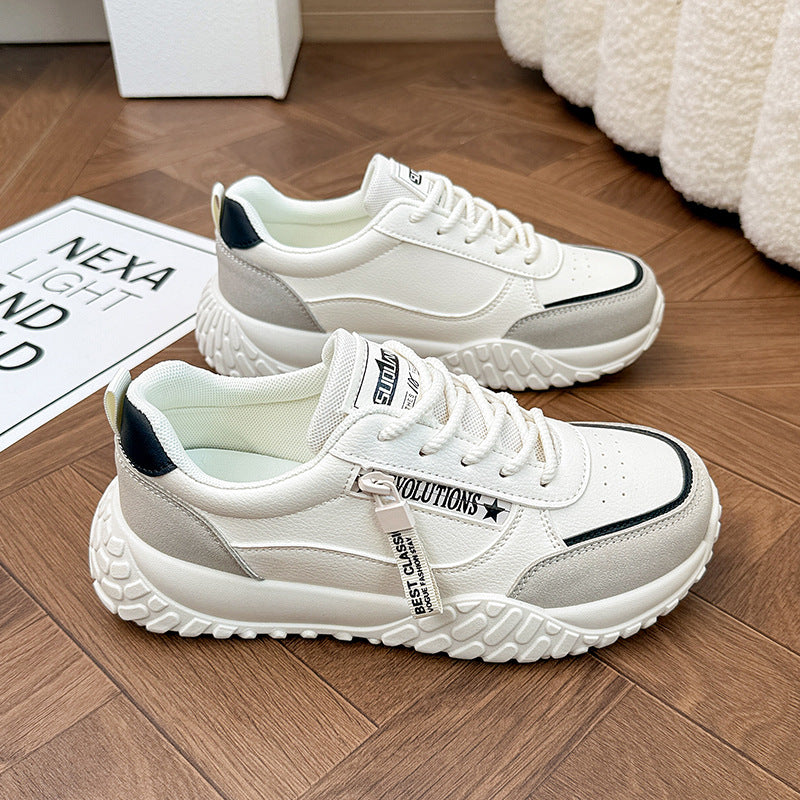 Women’s Korean Style Dad Sneakers Thick Sole Casual Shoes