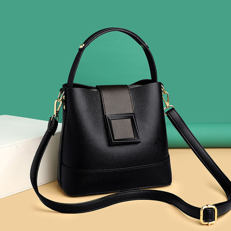 Large Capacity Bucket Crossbody Shoulder Bag for Women