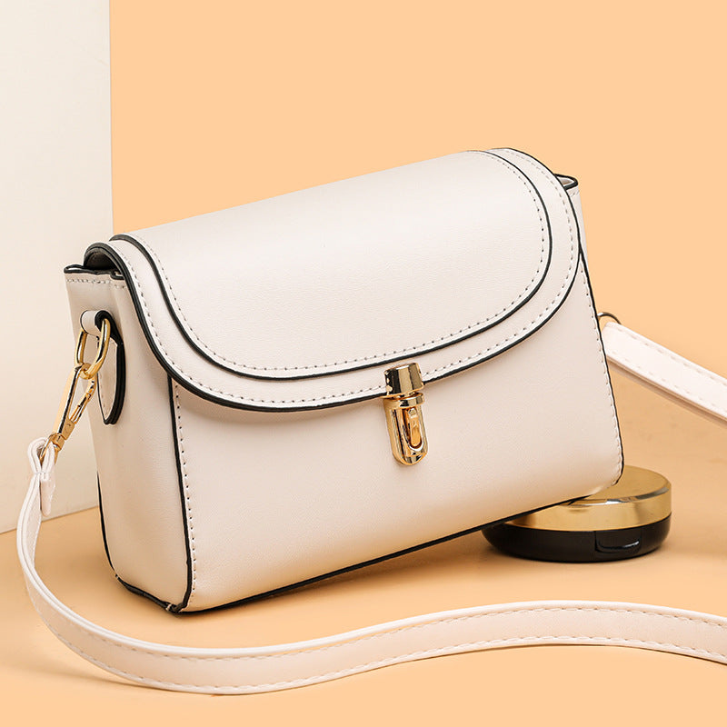Classic Solid Color Crossbody Shoulder Bag for Women