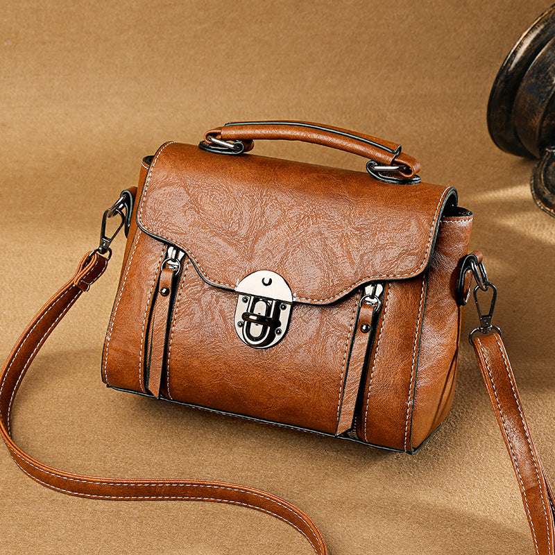 Elegant Retro Small Square Crossbody Bag for Women
