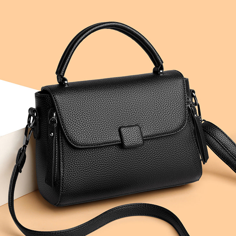 Large Capacity Multi-Compartment Crossbody Square Bag for Women