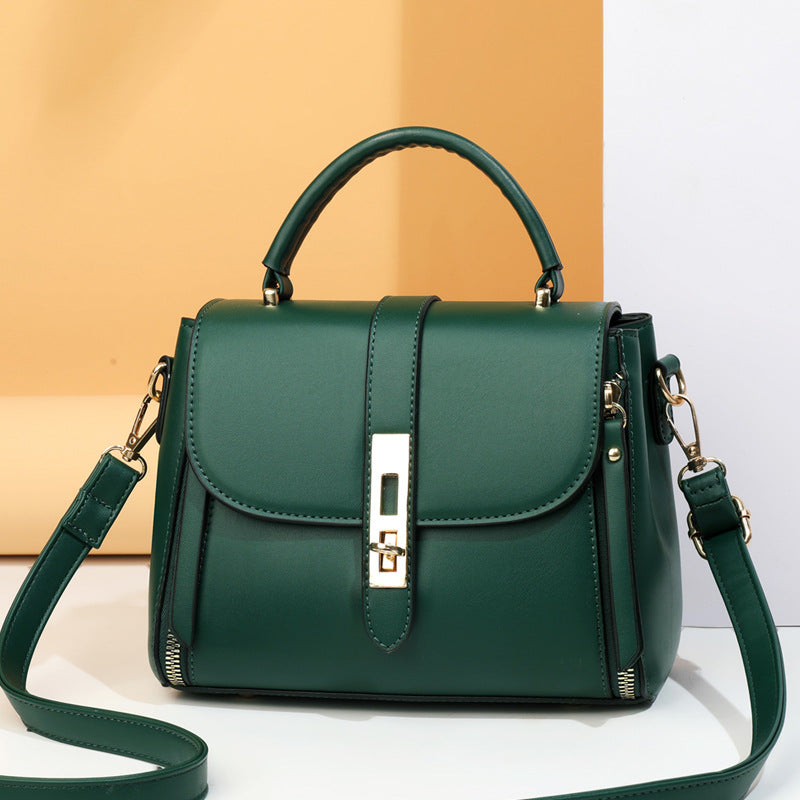 Soft Leather Retro Large Capacity Crossbody Shoulder Bag for Women