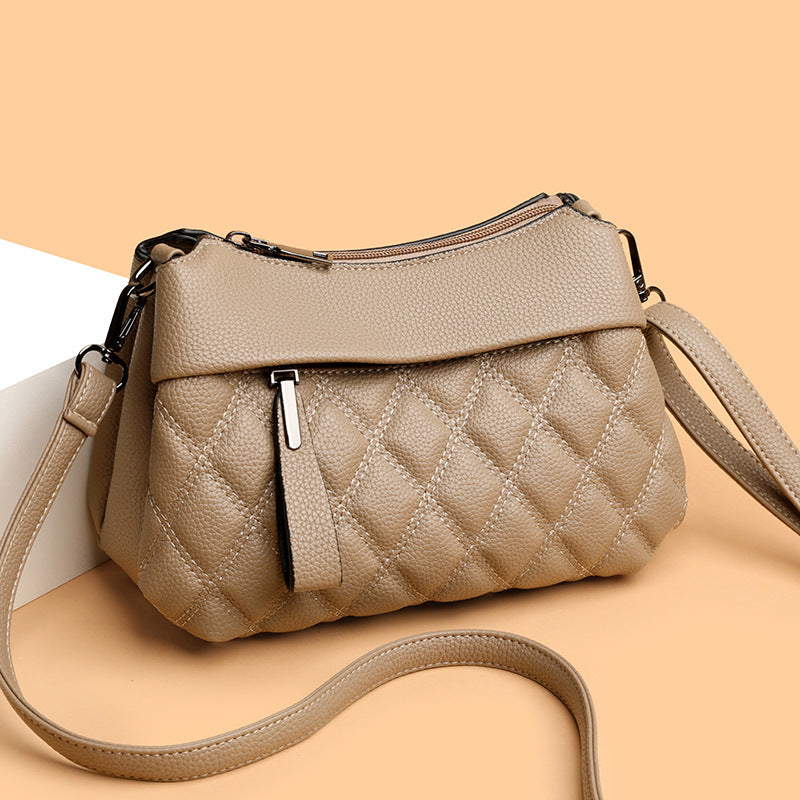 Flip-Top Small Square Crossbody Phone Bag for Women