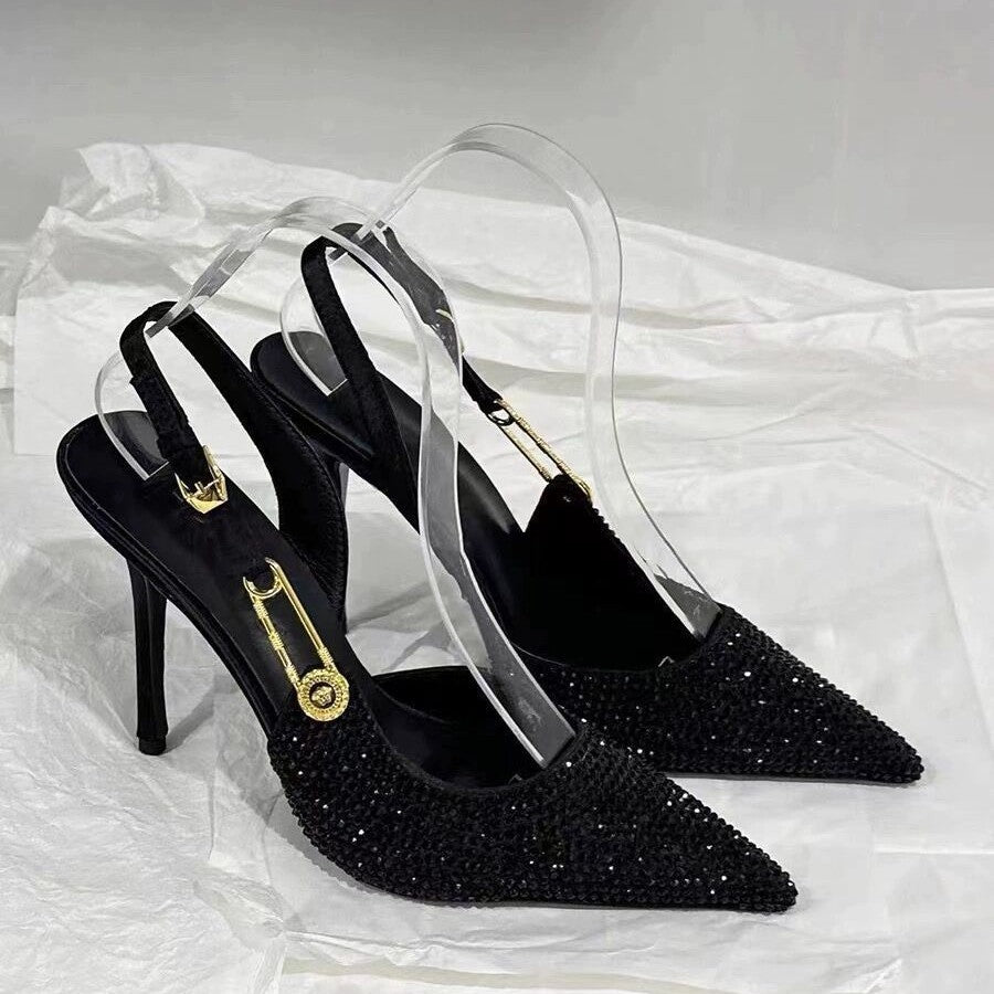 Elegant Solid Color Stiletto High Heels Women Outdoor