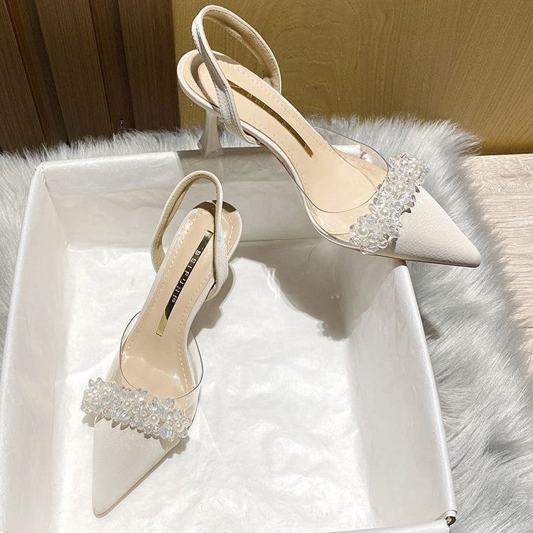 Korean Style Women’s Elegant Soft High Heels for Skirts