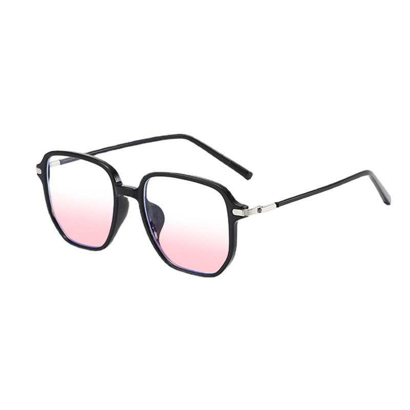 Premium Black Frame Gradient Pink Sunglasses for Women UV Protection