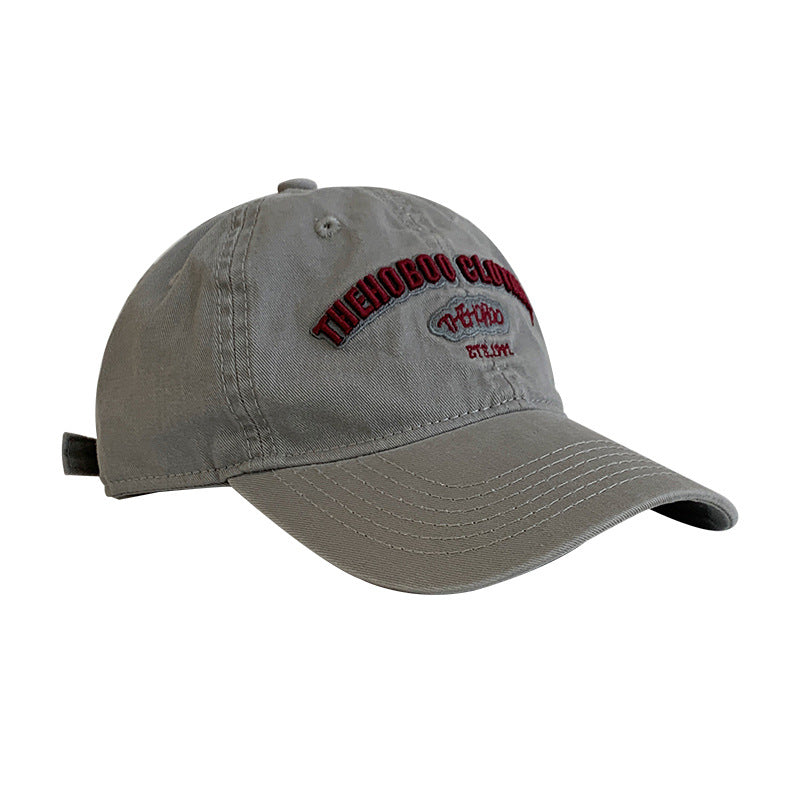 Korean Style Wide Brim Baseball Cap Women Big Head Sun Hat