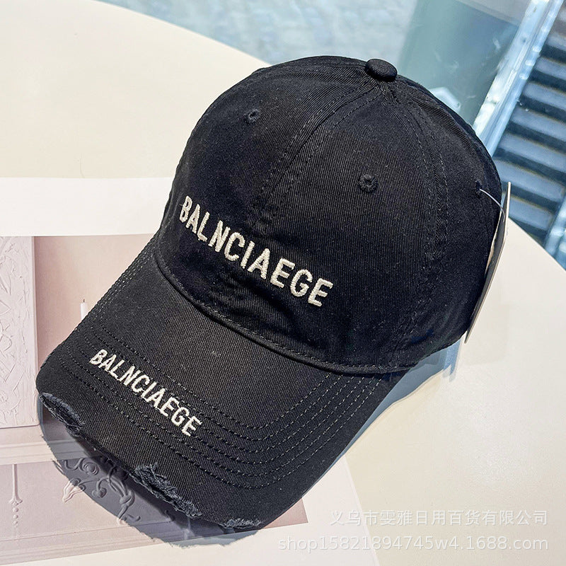 Letter Embroidered Baseball Cap Korean Style Sunshade Sports Hat