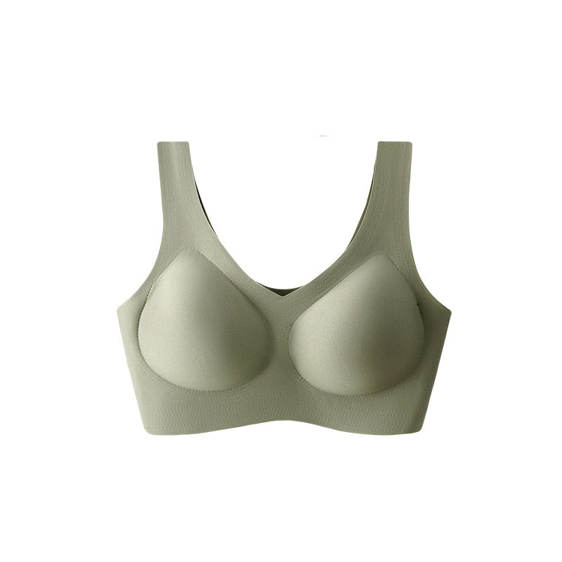Premium Machine Washable Seamless Vest Bra with Fixed Contoured Cups