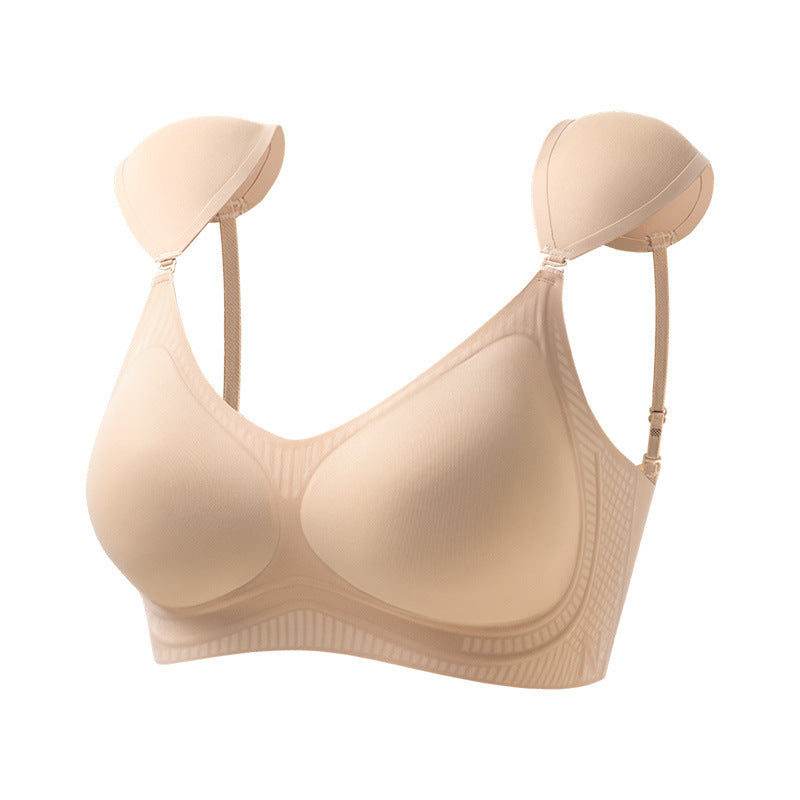 Seamless Liquid Foundation Bra with Right Angle Shoulder Support
