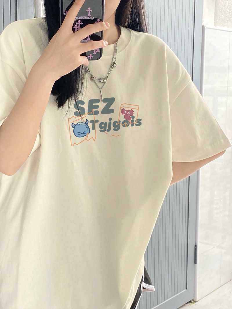 Heavyweight Pure Cotton Off-Shoulder Tee in Relaxed Fit