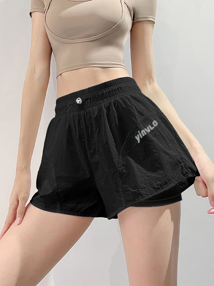 Quick-Dry Mid-Length Performance Shorts for Women