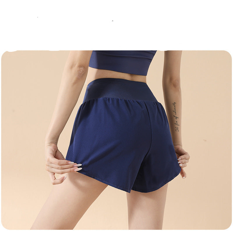 High-Waisted Two-in-One Sculpting Performance Shorts