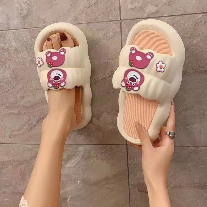 Cushioned Fairy Style Slides with Contoured Platform