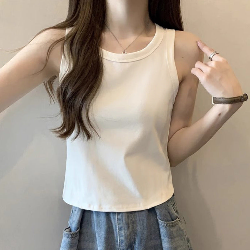 Women's Cotton Slim Fit Sleeveless Camisole TankTop