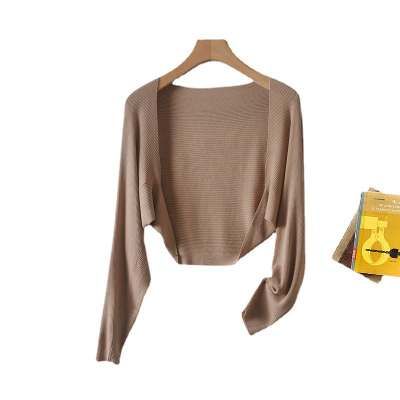 Women’s Linen Ice Silk Sun Protection Shawl Cardigan