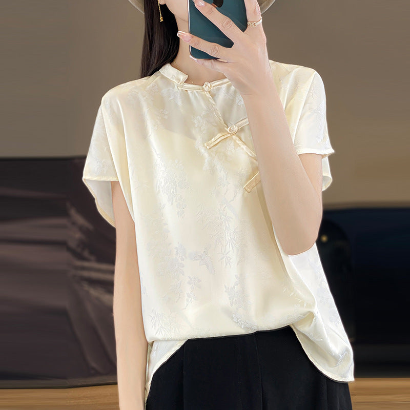 Women’s Loose Fit Plus Size Short Sleeve Summer T-Shirt Top
